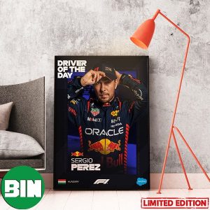 Sergio Perez Is Your F1 Driver Of The Day Hungarian GP Home Decor Poster Canvas
