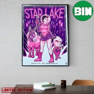 Star Lake Amphitheater July 21 And 22 2023 Burgettstown PA Poster Canvas