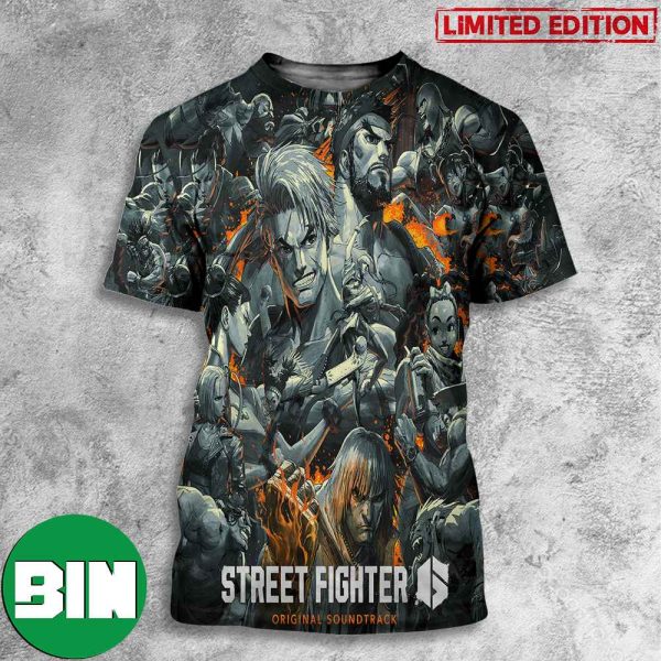 Street Fighter 6 Original Soundtrack 3D T-Shirt