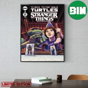Teenage Mutant Ninja Turtles x Stranger Things Issue 1 Home Decor Poster Canvas