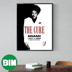 The Cure Miami July 1 2023 Tour Kaseya Center Final Night America Tour Poster Canvas