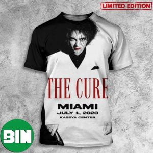 The Cure Miami July 1 2023 Tour Kaseya Center Final Night American Tour 3D T-Shirt