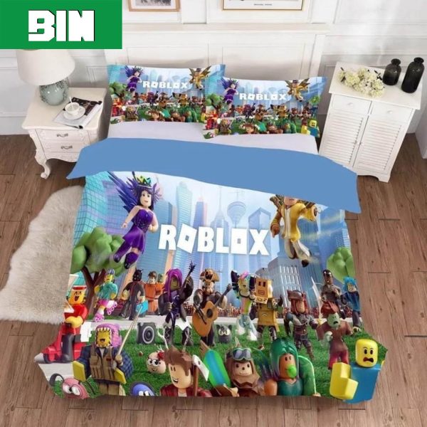 3D Roblox Online Game Characters For Bedroom Kids Duvet Cover Pillow Cases Roblox Bedding Set