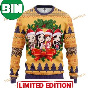 Black Pink Music Band Merry Xmas Ugly Sweater On Sale