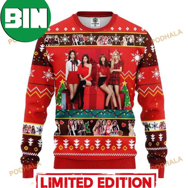 Black Pink Music Band Unique Merry Xmas Ugly Christmas Sweater