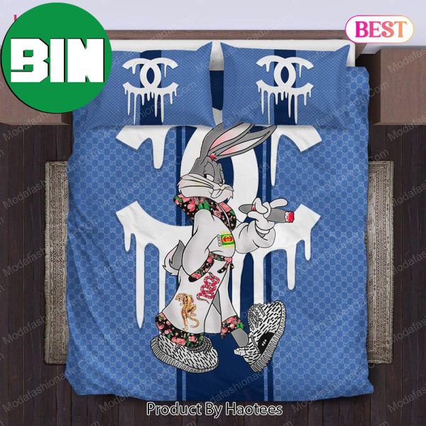 Bugs Bunny Gucci Luxury Bedroom Duvet Cover Gucci Bedding Set