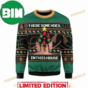 Cardi B There Is A Christmas Hos In This House Funny Ugly Christmas Sweater