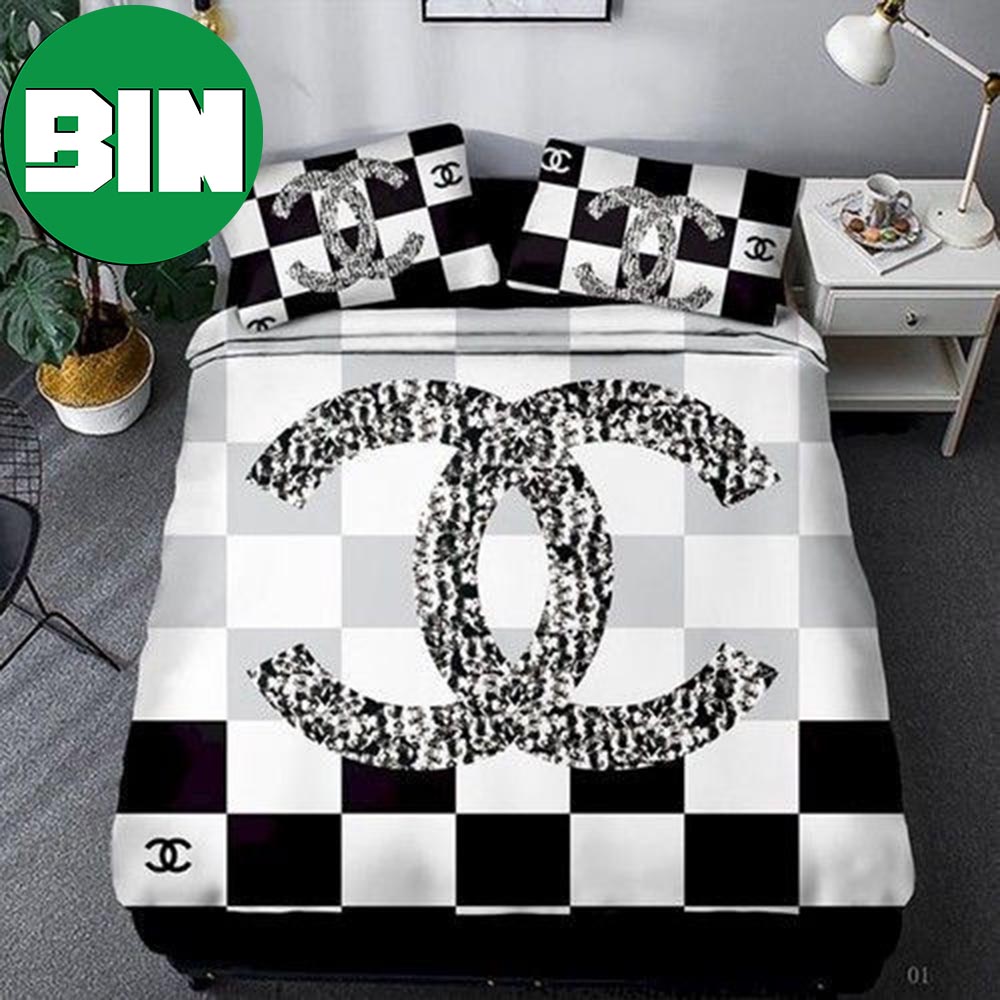 Coco Chanel Luxury Brand Home Decor Bedding Set - Binteez