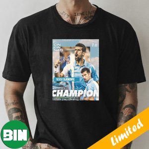 Congratulations Novak Djokovic Is Cincinnati Open 2023 Champion Fan Gifts T-Shirt