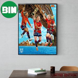 Congratulations Spain Win Their First Women’s World Cup 2023 Home Decor Poster Canvas