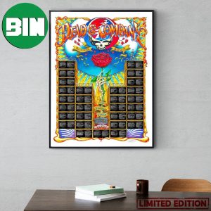 Dead And Company The Final Tour 2023 Set List Limited Edition Print Home Decor Poster Canvas