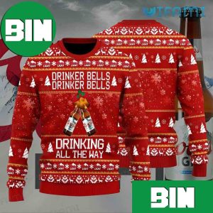 Drinker Bells Drinker Bells Drinking All The Way Funny Chirstmas 2023 Coors Light Ugly Sweater