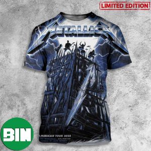 Exclusive Colorway Official Pop Up Poster For M72 Arlington Texas Metallica North American Tour 2023 3D T-Shirt