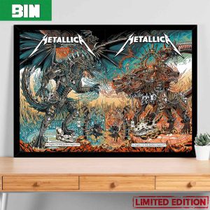 First And Second Night August 27th 2023 Metallica M72 Los Angeles Met On Tour In SoFi Stadium Home Decor Poster Canvas