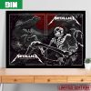 Second Night Of The M72 Arlington In AT&T Stadium Metallica August 20 2023 World Tour Canvas Poster