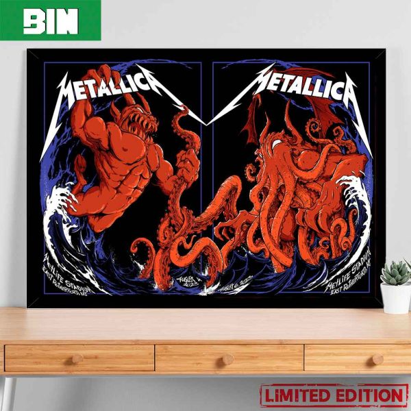 First Night And Second Night In M72 East Rutherford Metallica World Tour 2023 Poster Canvas