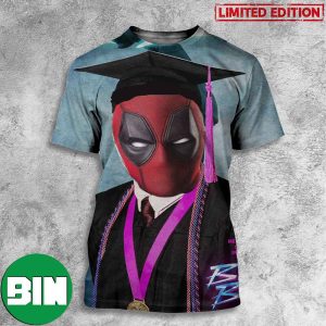 Funny Blue Beetle But It Is Deadpool Funny Poster 3D T-Shirt