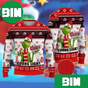 Funny Grinch For Beer Lovers Christmas 2023 Unique Gift For Family Coors Light Ugly Sweater