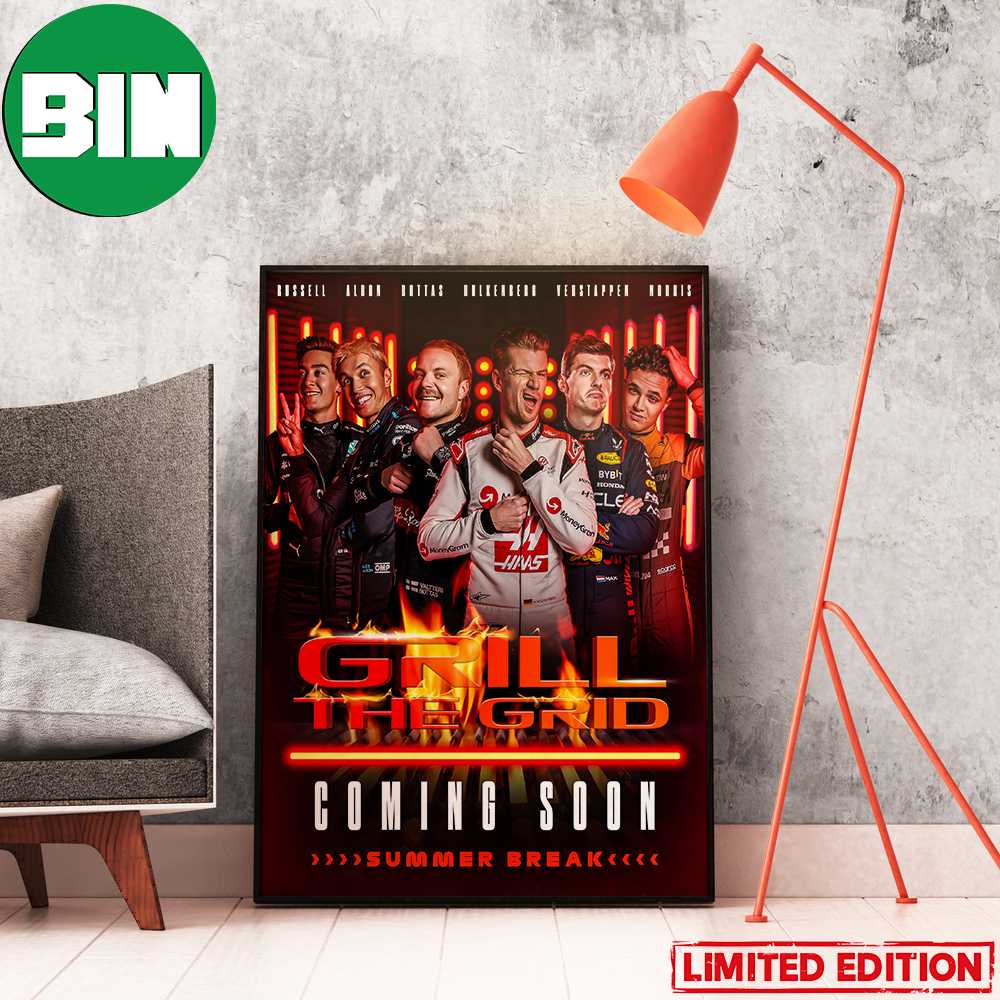 Grill The Grid Coming Soon Summer Break F1 Poster Canvas