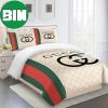 Gucci Limited Edition White And Snake Bedroom Duvet Cover Gucci Bedding Set