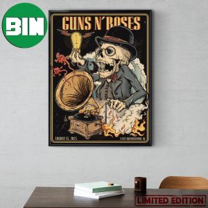 Guns N Roses August 15 2023 East Rutherford NJ MetLife Stadium Tonight Decor Poster Canvas