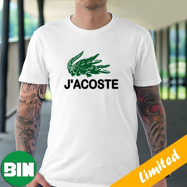 J’Acoste Funny Lacoste Logo T-Shirt