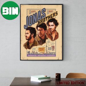 Jonas Brothers 5 Albums 1 Night Show In Toronto At Rogers Centre August 19 2023 Home Decor Poster Canvas
