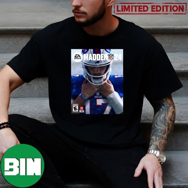 Josh Allen Buffalo Bills EA Sports Game NFL Madden 24 New Cover Fan Gifts T-Shirt