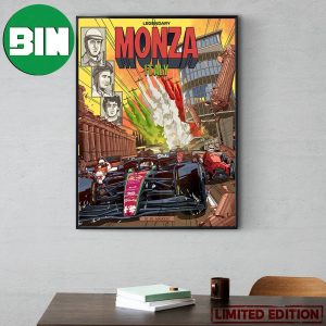 Legendary Monza Italy Get Closer F1 Italian GP Poster Canvas