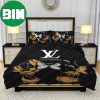 Louis Vuitton Marble Background Bedroom Duvet Cover Louis Vuitton Bedding Set