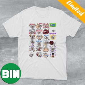 Luffy Gear 5 Wano Arc One Piece Funny Sticker Fan Gifts T-Shirt