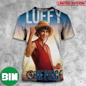 Luffy One Piece Live Action Netflix Poster 3D T-Shirt