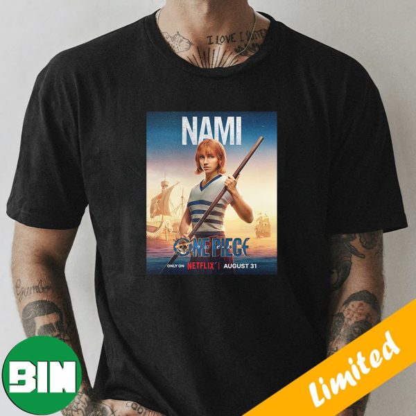 Nami One Piece Live Action Netflix Poster T-Shirt