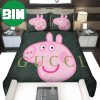 Pink Background Bedroom Duvet Cover Gucci Bedding Set