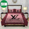 Pink Veinstone Louis Vuitton Luxury Bedroom Duvet Cover Louis Vuitton Bedding Set