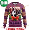 Red Black Pink Music Band Merry Xmas Ugly Christmas Sweater