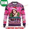 Red Black Pink Music Band Merry Xmas Ugly Christmas Sweater