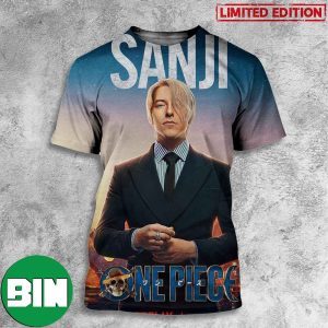 Sanji One Piece Live Action Netflix Poster 3D T-Shirt
