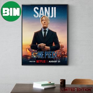 Sanji One Piece Live Action Netflix Poster Canvas