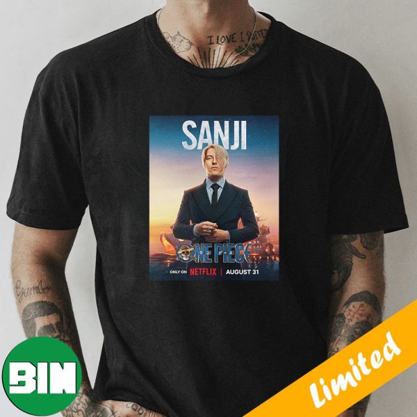 Sanji One Piece Live Action Netflix Poster T-Shirt