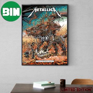 Second Night August 27th 2023 Metallica M72 Los Angeles Met On Tour In SoFi Stadium Poster Canvas