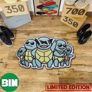 Squirtle Squad Funny Pokemon Home Decor For Living Room Rug Carpet