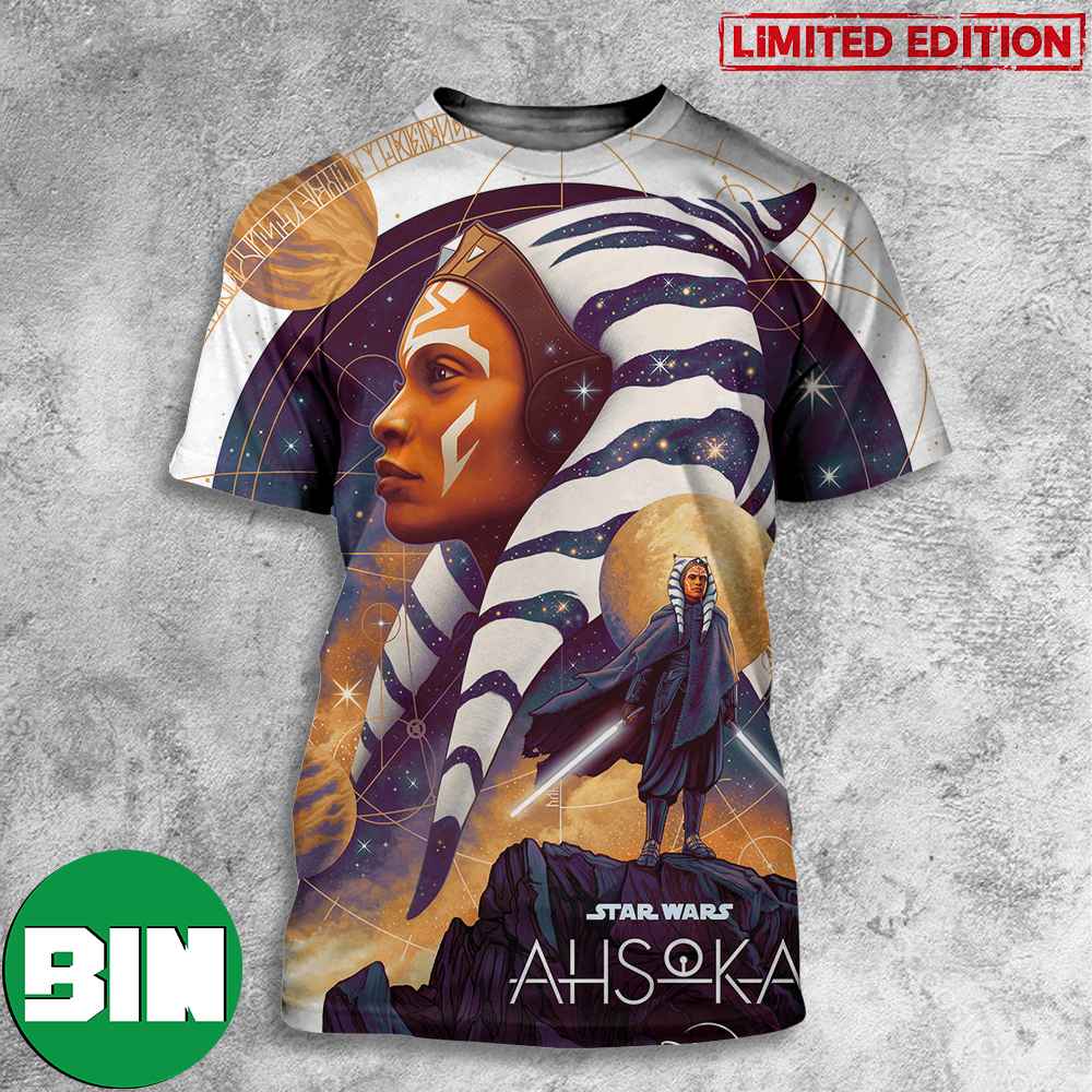Star Wars Ahsoka Inspired Art By CA Martin Art Streaming August 23 On Disney Plus 3D T-Shirt