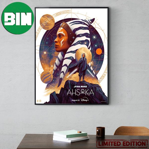 Star Wars Ahsoka Inspired Art By CA Martin Art Streaming August 23 On Disney Plus Poster Canvas