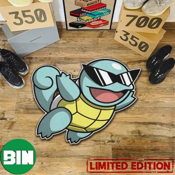 Super Squirtle Bros Funny Supper Mario Collab Pokemon Rug Custom Shape Carpet Home Decor