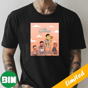 The NBA Team Phoenix Suns x The Simpsons as The Simpsuns Funny Collab T-Shirt