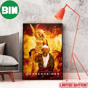 The World Forever Changes Barbenheimer Barbie x Osama bin Laden Funny Poster Canvas
