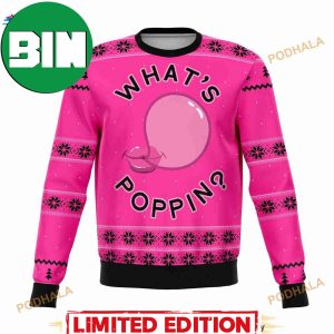 What’s Poppin Funny Ugly Christmas Sweater Xmas Gifts