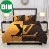 Yellow Blink Louis Vuitton Logo White Background Bedroom Duvet Cover Louis Vuitton Bedding Set