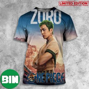 Zoro One Piece Netflix Live Action Poster 3D T-Shirt
